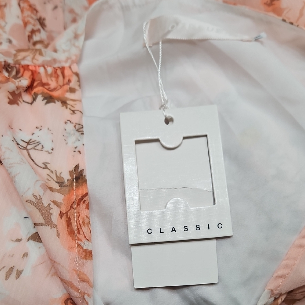 Floral Pink Long Sleeve Maxi Dress - Picture 12 of 12